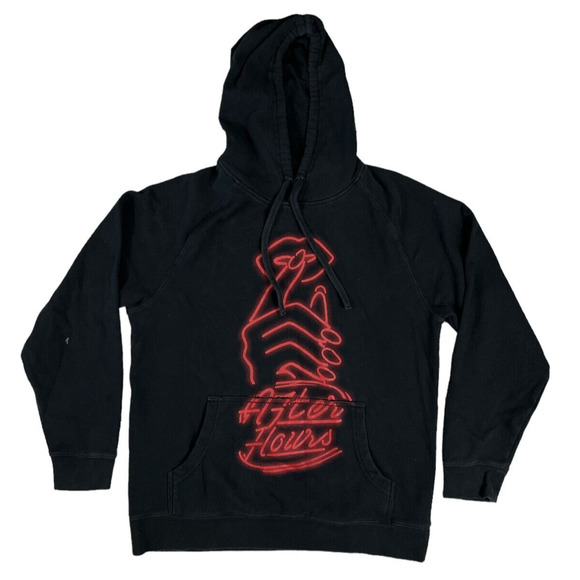 The Weeknd After Hours XO Hoodie Size M Front & Back XO Tag Tour Hoodie Rhude‎ - Picture 1 of 6